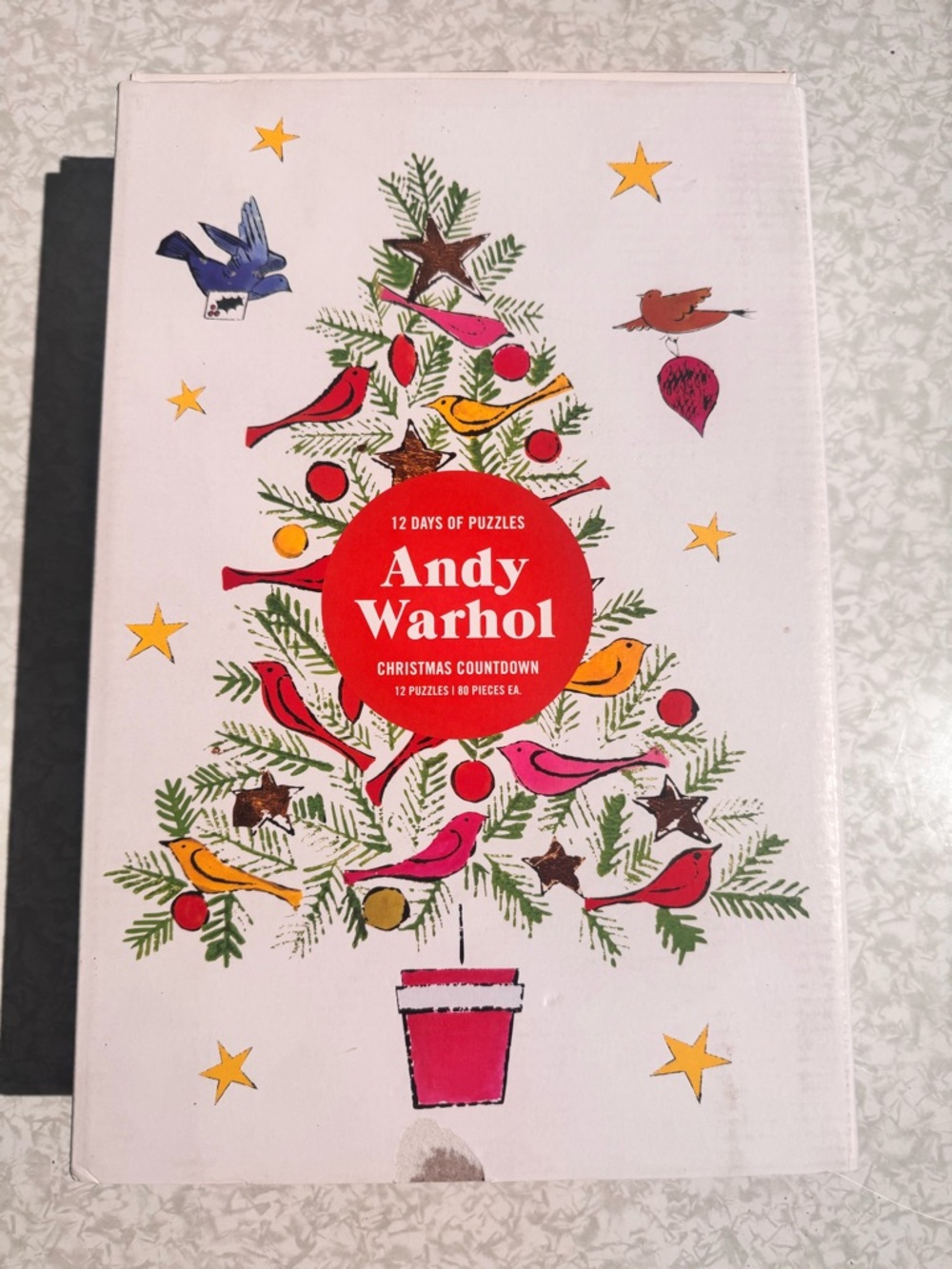 Andy Warhol 12 Days of Puzzles Christmas Countdown - White/Multicolor